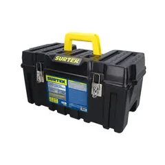 SURTEK - Caja portaherramientas plástica 21" con broches metálicos
