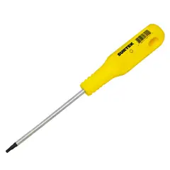 SURTEK - Destornillador amarillo barra redonda punta Torx® T15