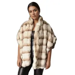 FRIOLENTA - Capa Ross Chal Casual Elegante - Beige