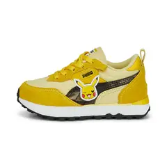 PUMA - Tenis Marca Original Niño Rider Fv Pikachu Amarillo