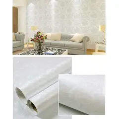 GENERICO - Papel Vinilo Adhesivo De 10 M X 45 Cm Blanco