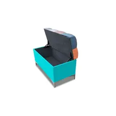 MAGIC CLASS - PUFF BAUL MULTICOLOR100X40X50 ECOCUERO AZUL