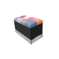 MAGIC CLASS - PUFF BAUL MULTICOLOR100X40X50 MICROFIBRA NEGRO