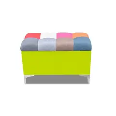MAGIC CLASS - PUFF BAUL MULTICOLOR120X40X50 ECOCUERO VERDE