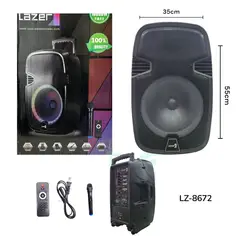 LAZER - Cabina 12 Parlante Con Luces Ritmicas Bluetooth Recargable 12