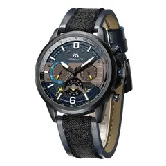 UBMD - Reloj Cuarzo Hombre Deportivo MEGALITH 8083 Cronografo Negro