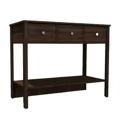 BERTOLINI - Mueble Consola Aparador 95cm en MDP 3 cajones Marrón