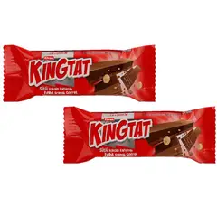 GENERICO - Chocolatina Con Centro De Galleta Tipo Wafer Kingtat X24 Uds