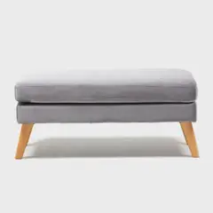 DISEÑOS RAMONA'S - Banca 100x40x45 Gris Tela
