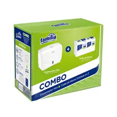 FAMILIA INSTITUCIONAL - Combo Toalla de Manos Doblada en Z (Dispensador + Producto)
