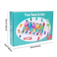 SWISSHOME DR HOFFMAN - JUEGO EDUCATIVO PARA NIÑOS +3 AÑOS, JUEGO 3 EN 1 LECTURA