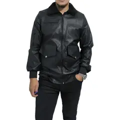 SACATE - Chaqueta para hombre en cuero tex - Piloto