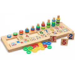 SWISSHOME DR HOFFMAN - JUEGO DIDACTICO PARA NIÑOS +3 AÑOS ABACO MATEMATICO