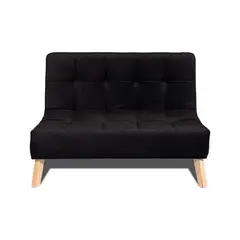 ARMONIA HOME - Sofá Segovia Negro 2ptos