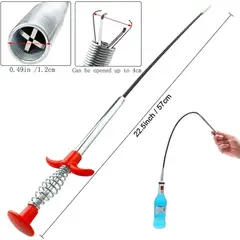 GENERICO - Sonda Destapa Cañería 85cm Lavamanos Baños Tinas Duchas