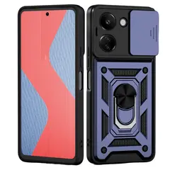 GENERICO - Funda Estuche Case Slider Compatible Con Xiaomi Redmi 13C Azul