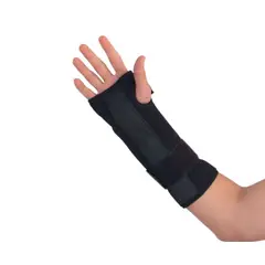 GENERICO - Muñequera doble férula larga derecha e izquierda Traumasur - negro