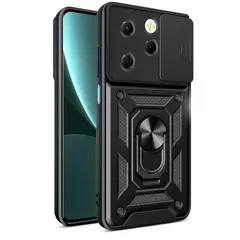 GENERICO - Funda Slider Compatible Infinix Hot 40 Pro Y Tecno Spark 20 Pro Negro