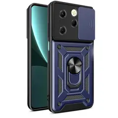 GENERICO - Funda Slider Compatible Infinix Hot 40 Pro Y Tecno Spark 20 Pro Azul