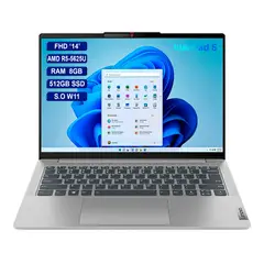 Lenovo - Portatil 14 FHD AMD R5-5625U Ram 8GB 512SSD GREY