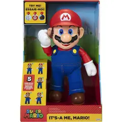 NINTENDO - FIGURA SUPER MARIO BROS CON SONIDO 12 PULGADAS DE ALTO