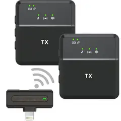 ONE PIXEL - Microfono Dual Inalambrico Solapa Profesional Lightning Sx8