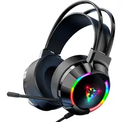 GENERICO - Audifonos Diadema Gamer Luz Rgb Micrófono Sonido Envolvente