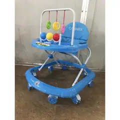 BEBESSWEET - Caminador Bebe Sonajero Andadera Azul Llanta Silicona