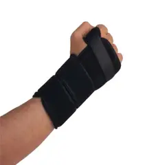 GENERICO - Muñequera doble férula corta derecha e izquierda Traumasur - negro
