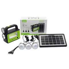GENERICO - Linterna Led Portátil Planta Carga Solar Incluye 3 Bombillas