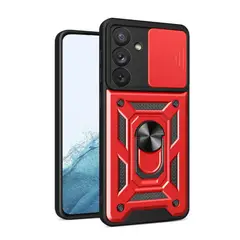 GENERICO - Funda Estuche Case Slider Compatible Con Samsung A35 5G Rojo