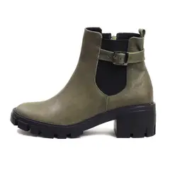 VIAR - Botines Cuero Mujer Mile Verde