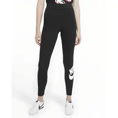 NIKE - LICRA MUJER SPORTSWEAR ESSENTIAL NEGRO BLANCO