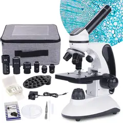 GENERICO - Microscopio monocular para adultos estudiantes, aumento de 40X-2000X