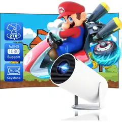 GENERICO - HY300 Proyector inteligente Android TV 11.0 HIPPUS, 5G WiFi Blue