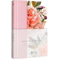 GENERICO - Santa Biblia Rvr 1960. Letra Grande. Rosada Con Flores