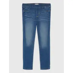 TOMMY HILFIGER - Leggings De Niño Adaptive Estilo Vaquero Beige