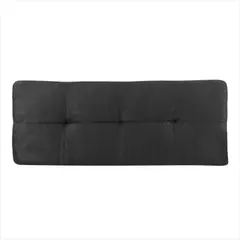 PRODESCANSO - [SENCILLO- C] Cabecero En Microfibra - 120 X 60 X 12 Cuadro - NEGRO