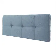 PRODESCANSO - [SENCILLO- C] Cabecero En Microfibra - 200 X 60 X 12 Cuadro - GRIS