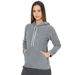 SANTANA - Hoodie Térmico Mujer Quebec Gris Medio