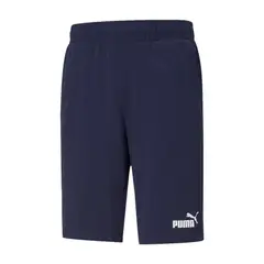 PUMA - Pantaloneta Deportiva Original Ess Jersey Azul Hombre