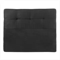 PRODESCANSO - [SENCILLO- E] Cabecero En Microfibra - 120 X 110 X 12 Entero - NEGRO