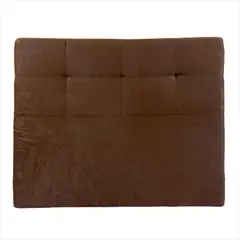 PRODESCANSO - [SENCILLO- E] Cabecero En Microfibra - 140 X 110 X 12 Entero - CAFE