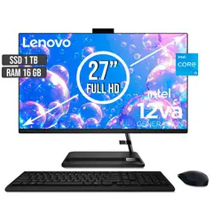 LENOVO - TODO EN UNO INTEL CORE I5-12450H SSD 1TB RAM 16GB LED 27 FHD