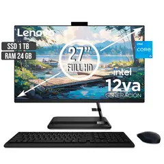 LENOVO - TODO EN UNO INTEL CORE I5-12450H SSD 1TB RAM 24GB LED 27 FHD