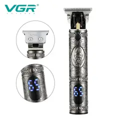 TECNOHOGAR JS - Máquina Patillera Recargable Vgr V-228 Diseño Pantalla Led