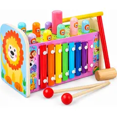SWISSHOME DR HOFFMAN - JUEGO EN MADERA DE GOLPEO Y MARIMBA PARA NIÑOS +3 AÑOS