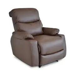 ELITE LIVING - SILLA RECLINABLE ESTATICA VELARA CHOCOLATE SINTETICO