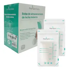 PREMIUM BABY - Bolsas Almacenamiento Leche Materna 50 Unid