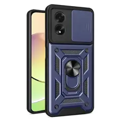 GENERICO - Funda Estuche Case Slider Compatible Con Oppo A38 4G Azul